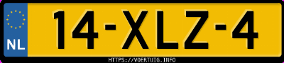 Kenteken afbeelding van 14XLZ4, grijze Opel Corsa
