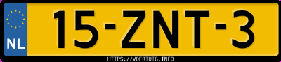 Kenteken afbeelding van 15ZNT3, blauwe Opel Astra Sports Tourer