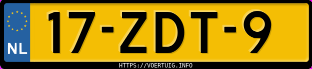 Kenteken afbeelding van 17ZDT9, grijze Opel Ampera
