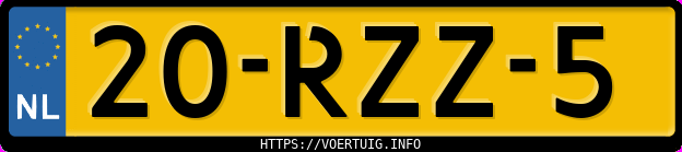 Kenteken afbeelding van 20RZZ5, grijze Opel Astra
