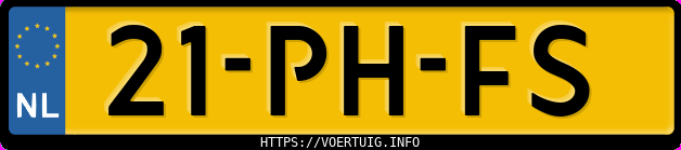 Kenteken afbeelding van 21PHFS, grijze Opel Speedster