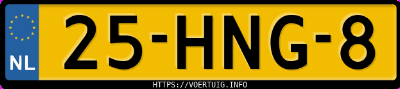 Kenteken afbeelding van 25HNG8, grijze Opel Vectra Station Wagon 1.8-16v