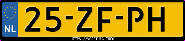 Kenteken afbeelding van 25ZFPH, grijze Opel Corsa