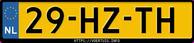 Kenteken afbeelding van 29HZTH, zwarte Opel Corsa C Z1.2xe