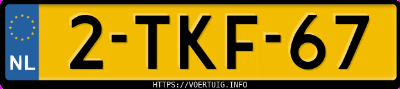 Kenteken afbeelding van 2TKF67, groene Opel Astra Notchback