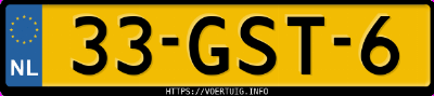 Kenteken afbeelding van 33GST6, blauwe Opel Corsa