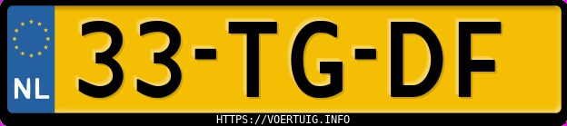 Kenteken afbeelding van 33TGDF, grijze Opel Astra Gtc