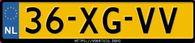 Kenteken afbeelding van 36XGVV, zwarte Opel Zafira