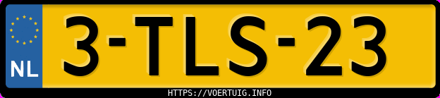 Kenteken afbeelding van 3TLS23, grijze Opel Corsa