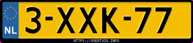 Kenteken afbeelding van 3XXK77, zwarte Opel Agila B 12