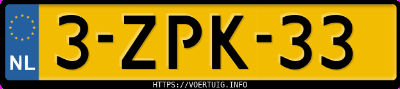 Kenteken afbeelding van 3ZPK33, zwarte Opel Insignia Sports Tourer Sw