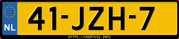 Kenteken afbeelding van 41JZH7, grijze Opel Insignia