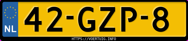 Kenteken afbeelding van 42GZP8, grijze Opel Astra