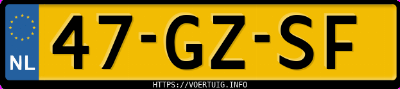 Kenteken afbeelding van 47GZSF, grijze Opel Agila Z1.2xe