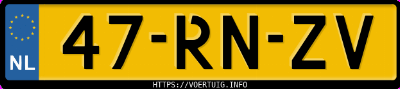Kenteken afbeelding van 47RNZV, blauwe Opel Corsa C1.4nz Automatic E2