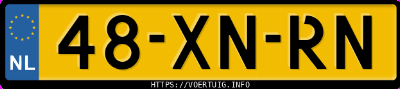 Kenteken afbeelding van 48XNRN, grijze Opel Vectra Gts 2.2-16v