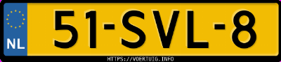 Kenteken afbeelding van 51SVL8, witte Opel Antara