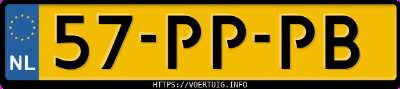 Kenteken afbeelding van 57PPPB, grijze Opel Corsa C Z1.0xep