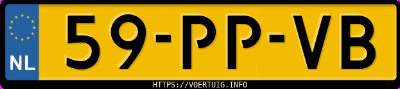 Kenteken afbeelding van 59PPVB, zwarte Opel Corsa C