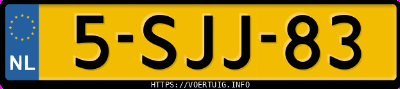 Kenteken afbeelding van 5SJJ83, rode Opel Adam