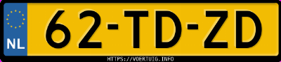 Kenteken afbeelding van 62TDZD, zwarte Opel Astra Twin Top