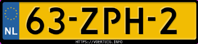 Kenteken afbeelding van 63ZPH2, blauwe Opel Astra Gtc