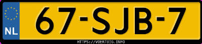 Kenteken afbeelding van 67SJB7, grijze Opel Insignia Sports Tourer Sw 1.4t
