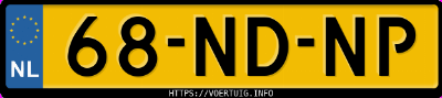 Kenteken afbeelding van 68NDNP, zwarte Opel Corsa C