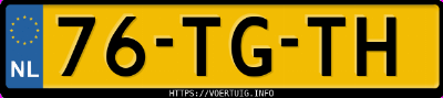 Kenteken afbeelding van 76TGTH, grijze Opel Signum Z28nel Automatic
