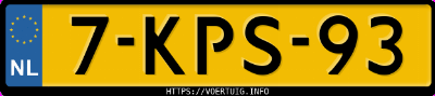 Kenteken afbeelding van 7KPS93, witte Opel Adam