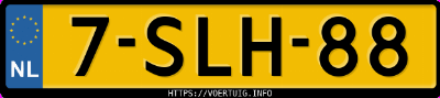 Kenteken afbeelding van 7SLH88, grijze Opel Zafira Tourer