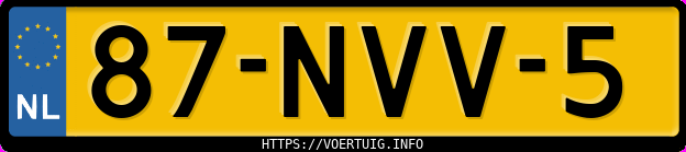 Kenteken afbeelding van 87NVV5, grijze Opel Corsa