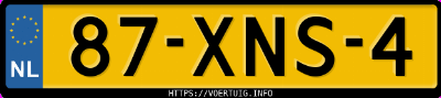Kenteken afbeelding van 87XNS4, grijze Opel Corsa