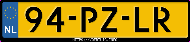 Kenteken afbeelding van 94PZLR, grijze Opel Meriva A Z1.6xe