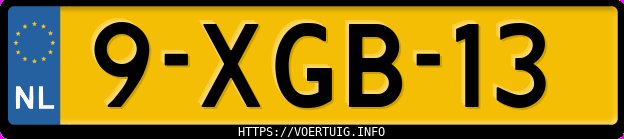 Kenteken afbeelding van 9XGB13, grijze Opel Corsa