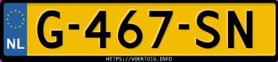 Kenteken afbeelding van G467SN, grijze Opel Corsa F F12xel