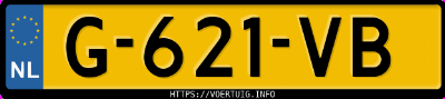 Kenteken afbeelding van G621VB, zwarte Opel Grandland X 15dth