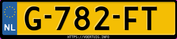 Kenteken afbeelding van G782FT, zwarte Opel Crossland X