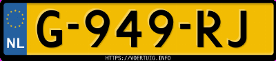 Kenteken afbeelding van G949RJ, zwarte Opel Grandland X 12xht