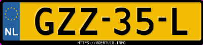 Kenteken afbeelding van GZZ35L, blauwe Opel Astra L 1.6 Phev