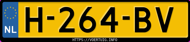 Kenteken afbeelding van H264BV, grijze Opel Corsa