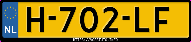 Kenteken afbeelding van H702LF, grijze Opel Grandland X