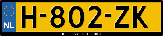 Kenteken afbeelding van H802ZK, zwarte Opel Grandland X