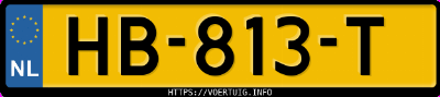 Kenteken afbeelding van HB813T, blauwe Opel Mokka Mokka-X D14net