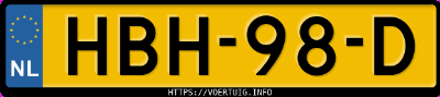 Kenteken afbeelding van HBH98D, bruine Opel Grandland Ev