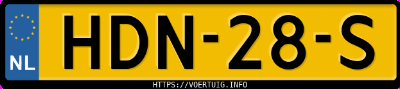 Kenteken afbeelding van HDN28S, grijze Opel Crossland 12xht