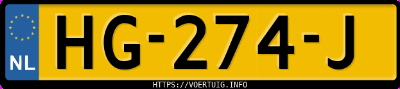 Kenteken afbeelding van HG274J, zwarte Opel Astra Sports Tourer
