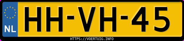Kenteken afbeelding van HHVH45, grijze Opel Calibra C2.5xe E2