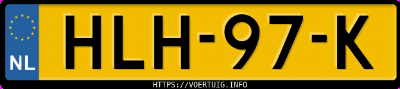 Kenteken afbeelding van HLH97K, zwarte Opel Vivaro