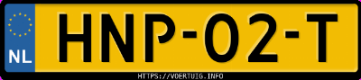 Kenteken afbeelding van HNP02T, grijze Opel Astra